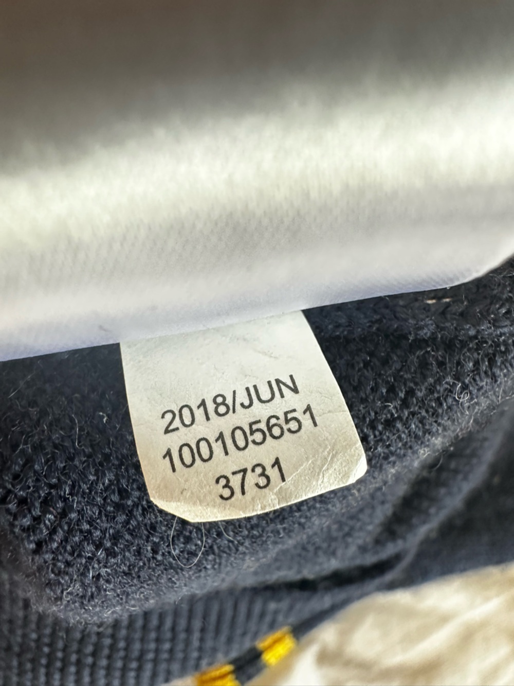 Brooks Brothers Navy V-Neck Sweater with Yellow Trim - Picture 9 of 10